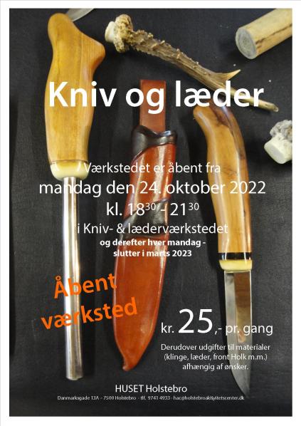 Knivkursus, lær at lave din egen kniv, kniv, kursus, HAC, Holstebro Aktivitetscenter, Jens Peder Møller 